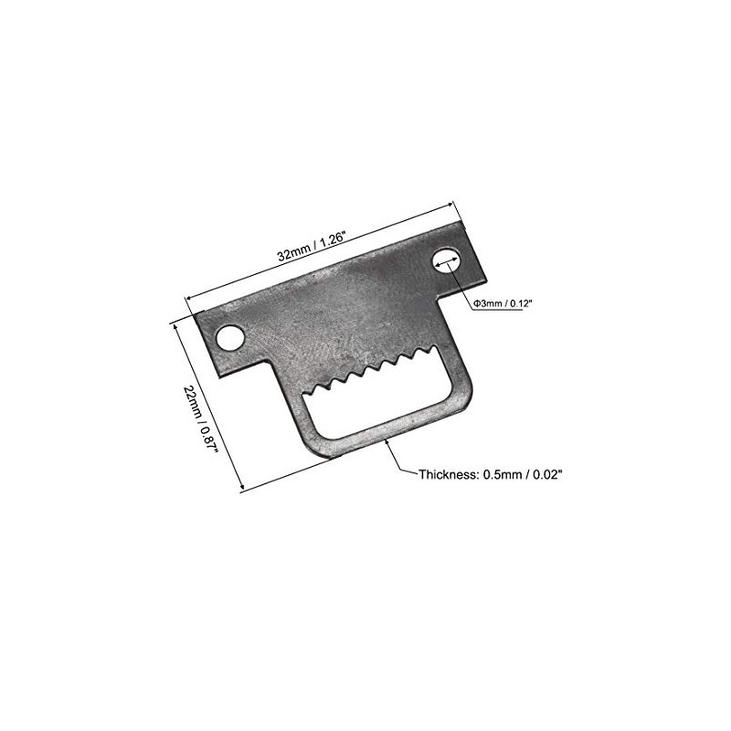 uxcell Picture Hangers, 32mm x 22mm Double Hole with Screws