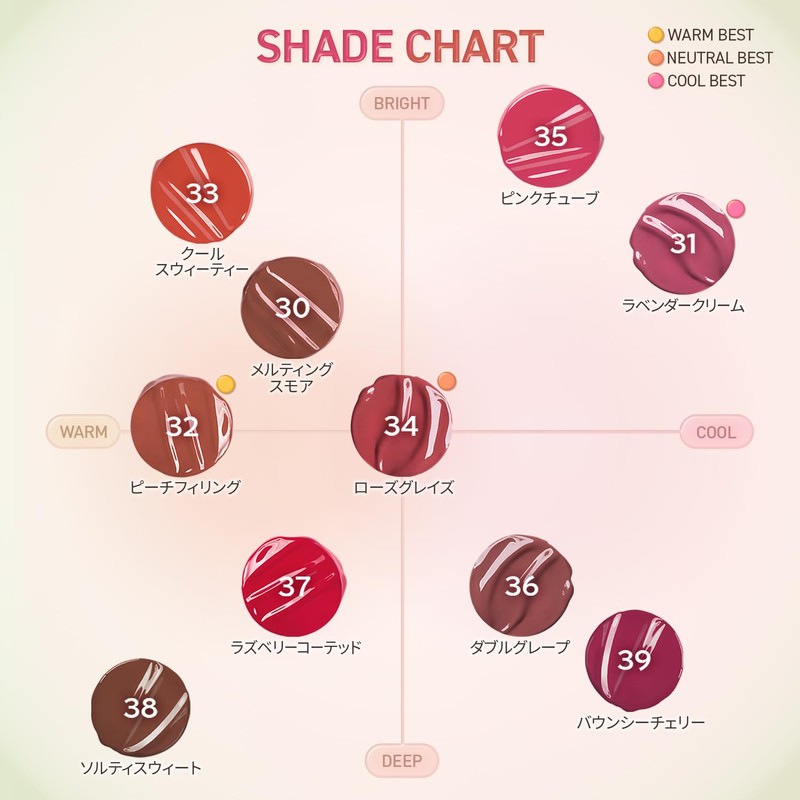 3CE Greasy Lip Glow Salty Sweet Lipstick