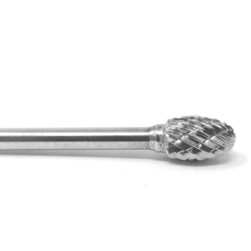 Carbide Bur, Egg, 1/4", Double Cut, SE-51