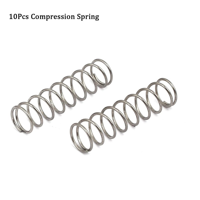 TOP-VIGOR 10Pcs Compression Spring, 9mm OD,0.8mm Wire Size,35mm Free Length