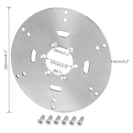 Unbranded 2pcs 180mm Brake Disc Rotor for 4 Wheeler Go Kart ATV UTV Quad Mower Taotao Golf
