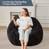 Hobestluk 3ft Bean Bag Chairs for Adults Large Beanbag Chair