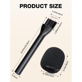 SUNMON Interview Microphone Handle for RODE Wireless GO II, Wireless PRO, Wireless ME and DJI 2 Mic, Interview GO Handheld Adapter with 1/4" Threaded Holes, Convenient Attaching The Tripod (2 Pack)