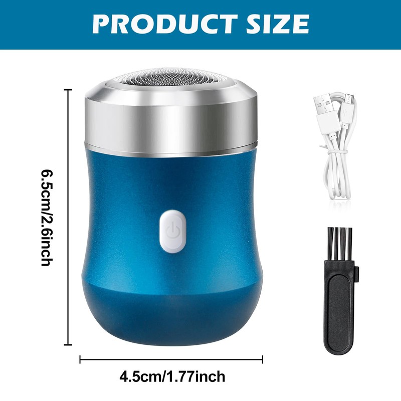 Rasierer Herren Elektrisch, Elektrorasierer Herren, Mini-Elektrorasierer, Elektrischer Rasierer Herren, Tragbarer