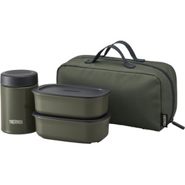 Thermos JEA-801 KKI Vacuum Insulated Soup Lunch Set, 28.7 fl oz (800 ml), Khaki