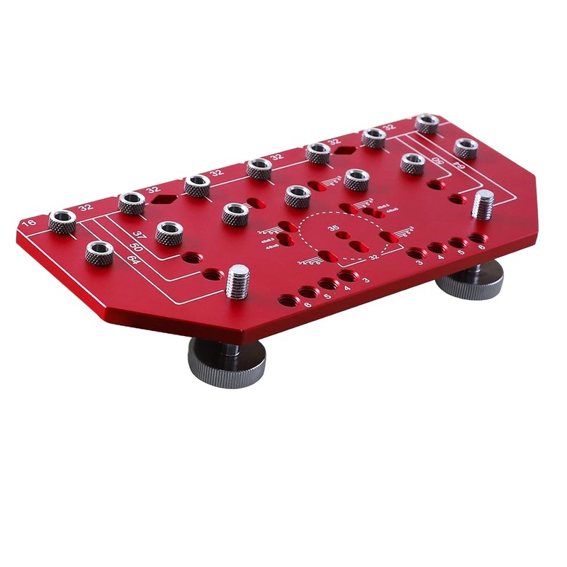 Shelf Pin Drilling Jig 2 in 1 35mm Aluminum Alloy