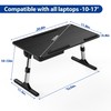 Besign LT05 Adjustable Laptop Table, Lap Desk, Portable Standing Bed