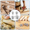 XTUDOU® Pack of 32 Wooden Dowels Centring Tips, Solid Dowel