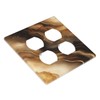 Spshian Decorative Outlet Covers Abstract Gold Black Marble Texture 2