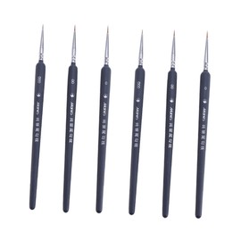 Gatuida 6Pcs Fine Detail Painting Brush for Watercolor Oil Painting Lightweight Drawing Pens for Artists and Beginners Durable Design for Easy Use and Storage