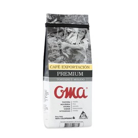 Oma cafe Export Line Premium Roast and Ground Colombian Coffee OMA Tosdado y Molido, 500G