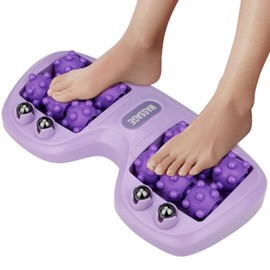 BEIZHAN Cat Paw Foot Massager Roller - Portable Acupressure Therapy for Relieves Foot Tension, Promotes Relaxation, and Improved Circulation - Purple