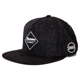 Blackskies Snapback cap, black, brown, grey wool screen, unisex premium baseball cap. - Hades