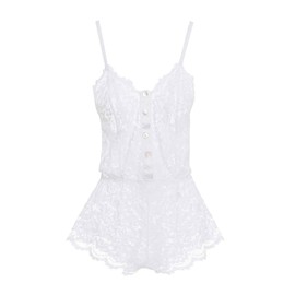 Cosabella Women's Magnolia Teddy, White, Large