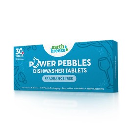 Earth Breeze Power Pebbles by Earth Breeze - Eco-Conscious Dishwasher Tablets for Powerful Cleaning - Household Cleaning Supplies - Scent: Fragrance Free, Pack Size: 3 Pack