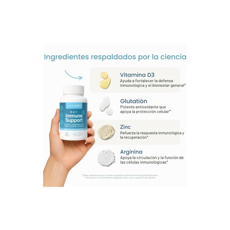 Immune Support Supplement - Suplementos Alimenticios para Reforzar Defensas con