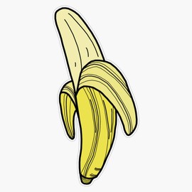 Banana Sticker Sticker Decal Vinyl Bumper Stickers Waterproof 5"