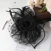 loacuony Fascinator Women's Feathers for Hats and Fascinators, black, Unit