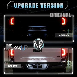 VANKUB LED License Plate Light for Toyo-ta Tundra 2014-2021, Tacoma 2016-2021 Pickup Truck, Tacoma Led Rear Tag Lamp, 6000K White Lights, 2 PCS