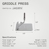 Made In Cookware - Stainless Steel Grill Press - Removable