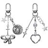 HUAAPLEGO 2Pcs Bow Keychains for Women Cute Bag Charms Heart