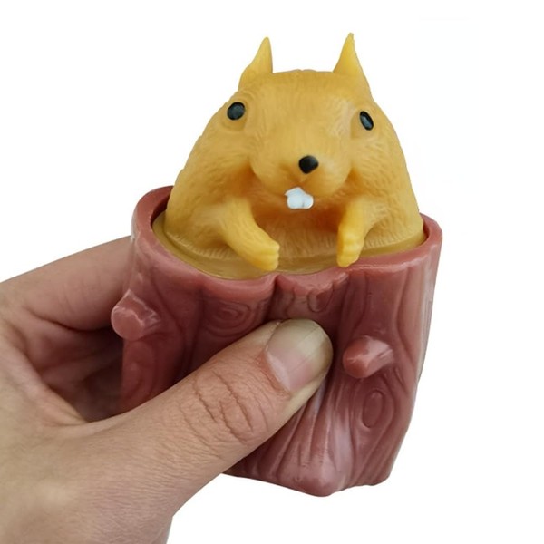 Itisyou Squishy Animal Funny Toys Risk Squishy Toy Wooden Stump