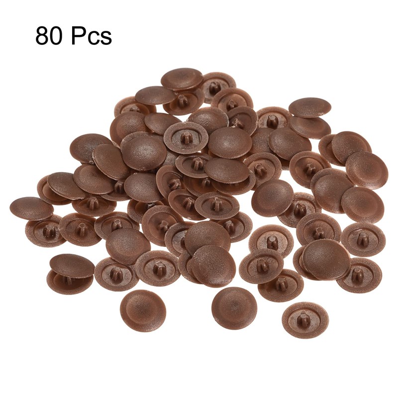 uxcell Screw Cap Covers, 80pcs 11.8x3.3mm Plastic Screw Decoration Cover