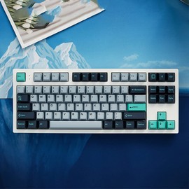 Hammerhead Light Keycaps 172 Keys Cherry Profile Double Shot Keycap Set Fit for Alice Keyboard 61/64/87/104/108 Cherry Mx Switches ISO ANSI Mechanical Keyboard