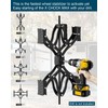 Rvdeaa Black X-Shape Wheel Chocks Stabilizer XL [Extended Allow Drill