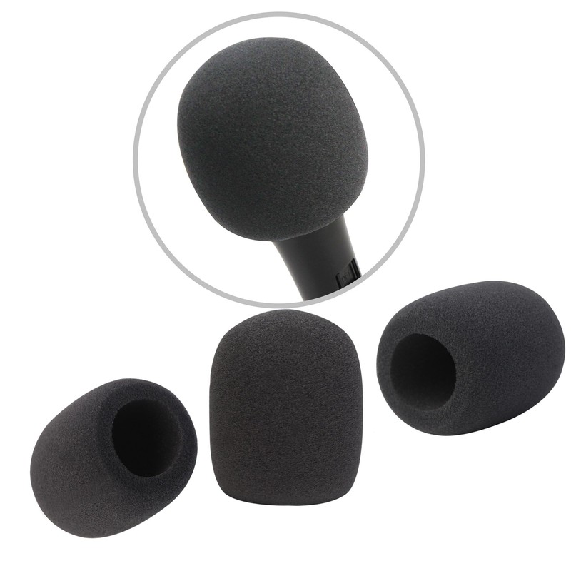 HIYANCO 6 Pack Foam Mic Cover Handheld Microphone Windscreen, Thick