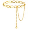 Gold Chain Belt for Women, Adjustable Metal Gold Waist Chains,