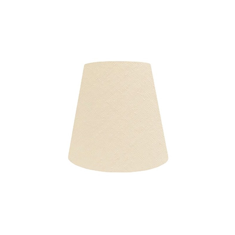 Lamp-shade K-20130 Catch-Type Replacement Lampshade Cotton Fabric, Light Beige, Diameter