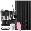 Bathroom Accessories Set, 12Pcs Black Accessory Sets with Body Scrubber,