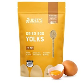Judee's Gluten Free Dried Egg Yolk Powder - Egg Substitute for Baking & Cooking - Protein Powder for Smoothies & Sauces - Gluten Free & Non-GMO Staple - 11 Oz