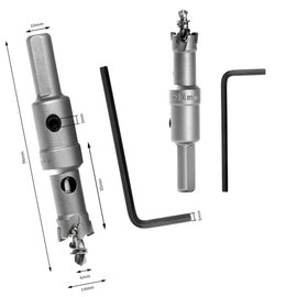 Bi-Metal Hole Saw 14mm TCT Carbide Heavy Duty Industrial Grade Stainless Steel Hole Cutter for Mental Wood Stainless Steel Plastic Copper
