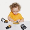 6pcs 1:64 Construction Vehicle Toy Mini Decoration Alloy Construction Vehicle