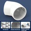 Pearwow PVC Vent Termination Cap, 1 Pcs Roof Vent Cap