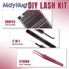 MayHug Cluster Lashes Kit 40+50D Natural Wispy 9-16mm Lashes 280Pcs