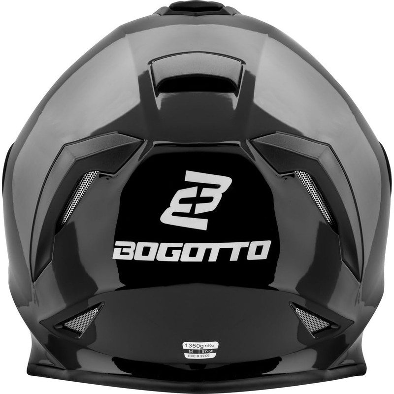 Bogotto H151 Solid Helmet (Black, XL)