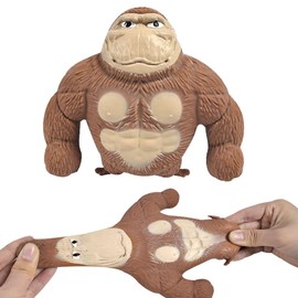 Vmxlso Gorilla Anti-Stress Toy, Anti-Stress Toy, Rubber Monkey Fidget Toys, Soft Stress Toy, Suitable for Leisure, Entertainment, Stress Relief for Children and Adults