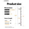 JIASENBAO Brushed Nickel Cabinet Pulls 6.3" Hole Center 5 Pack