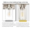 QMTSINEW Metal Lamp Shade Collar Rings, Light Socket Shade Ring
