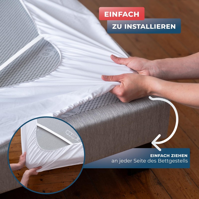 WRAPPYBAG 180 x 200 cm Cotton Bed Cover with Elasticated