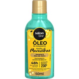 Salon Line - Linha Multy (Maravilhas) - Oleo de Tratamento Banana e Oleo de Ricino 50 Ml - (Multy (Wonderful) - Banana and Castor Oil Treatment Oil 1.69 Fl Oz)