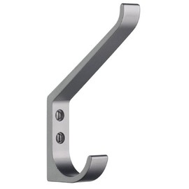 Smedbo B1046 Large Coat and Hat Hook, Satin Aluminum