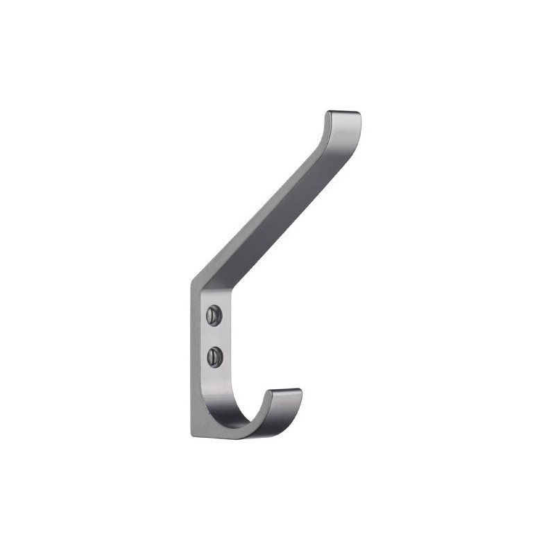 Smedbo B1046 Large Coat and Hat Hook, Satin Aluminum