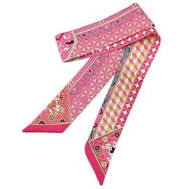 KOFUN Satin Ribbinessorie, Ladies Girls Retro Sweet Satin Hairband Handbag Handle Ribbon Scarf Bandeaus 6