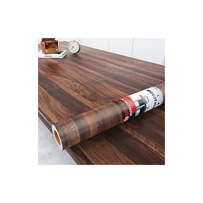 Decotalk Walnut Wood Contact Paper Wood Grain Contact Paper 17.7x120