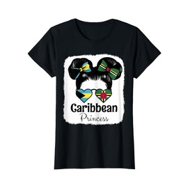Caribbean Princess Roots Bahamas and Dominica Mix Heritage T-Shirt