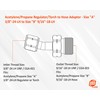SÜA - Regulator/Torch to Hose Adaptors ''A'' 3/8''-24 to ''B''